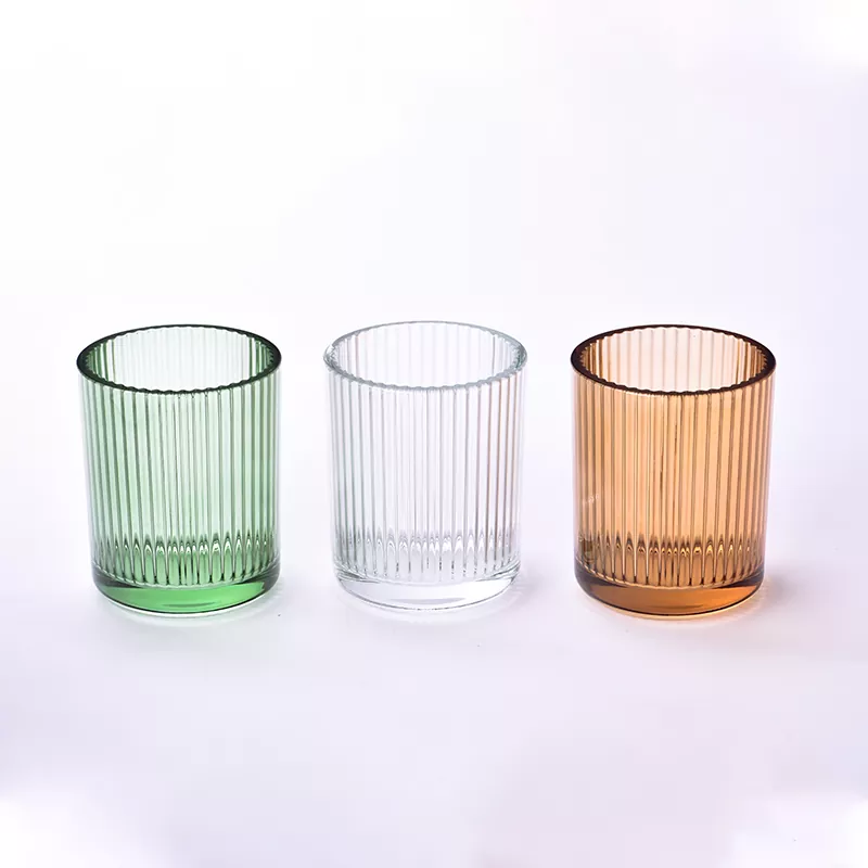 Вертикален стаклен држач за свеќи од 12 oz
